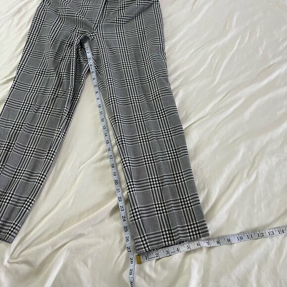 Talbots Black & White High Waisted Plaid Preppy Hampshire Ankle Pants Wmns Sz 12 - Picture 11 of 11